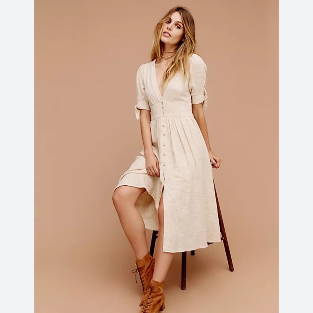 Love of my life midi dress white free people